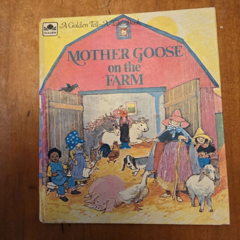 Mother Goose on the Farm Vintage 1975 Whitman Tell-A-Tale Book #2587
